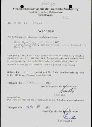 Sperling, Hans
