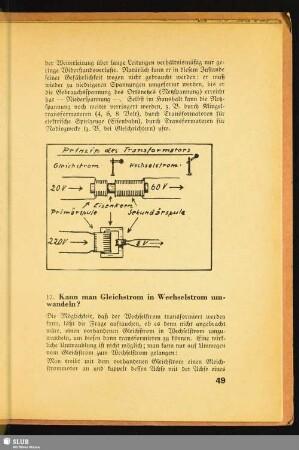 17. Kann man Gleichstrom in Wechselstrom umwandeln?