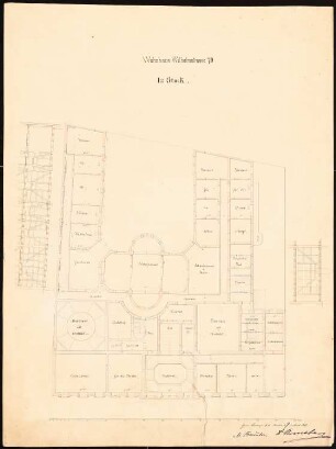 Wohnhaus Wilhelmstraße 70 (Villa Strousberg), Berlin: Grundriss 1.OG