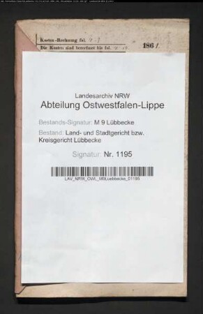 Erblasser: Schürmeyer, Johann Friedrich; Erblasser: Schürmeyer, Catharine Louise, geb. Düsker: