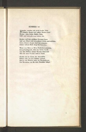 Gedicht: Sommer