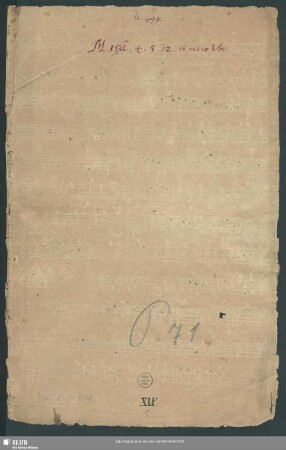Masses - Mus.2-D-503 : V (4), bc
