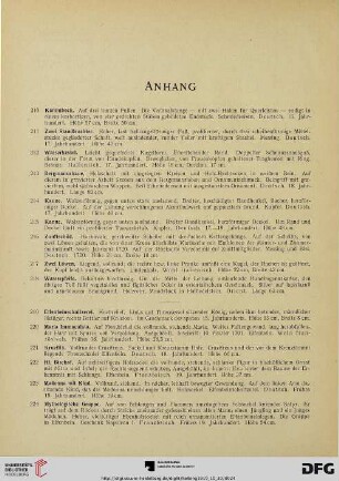 Anhang (Nr. 210-240)
