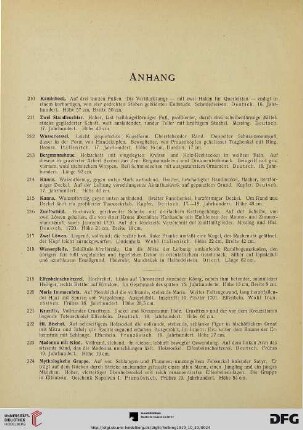 Anhang (Nr. 210-240)
