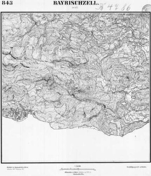 843 Bayrischzell [Topographische Karte von Bayern 1:25.000 (Positionsblätter)]