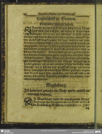 Ertzbischoff zu Bremen