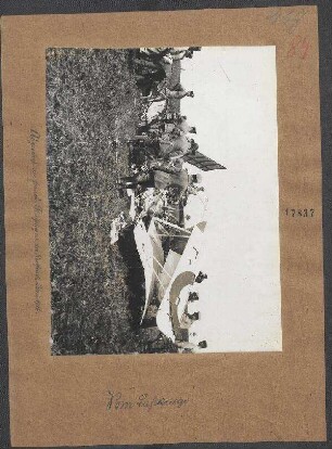 Abgeschlossenes französisches Flugzeug an der Westfront