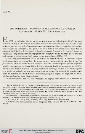18: Un portrait inconnu d'Alexandre le Grand au Musée National de Varsovie