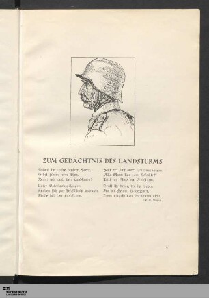 Zum Gedächtnis des Landsturms