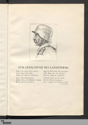Zum Gedächtnis des Landsturms