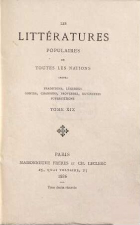 Contes populaires de la Gascogne. 1, Contes épiques