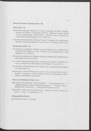 Bestand Vicente G. Quesada [NQ 1-18]