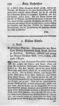 Musikalisches Vielerley.