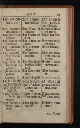 Caput II. De Rerum Actionibus Et Passionibus.
