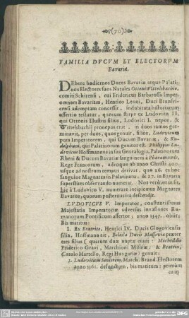 Familia Ducum Et Electorum Bavariae