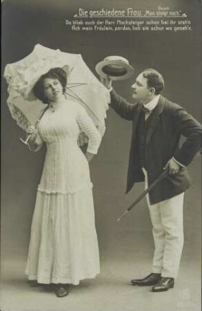 Die geschiedene Frau. - Duett: "Man steigt nach." - Da blieb [...]