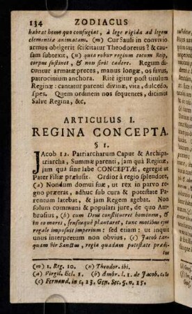 134-158, Articulus I. Regina Concepta.