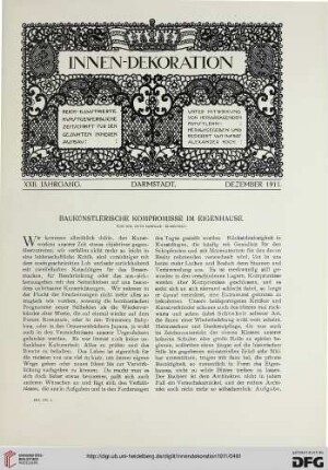 Baukünstlerische Kompromisse im Eigenhause