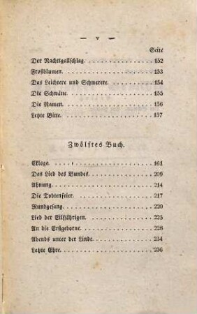 Dichtungen, 11. Lyrischer Gedichte zweite Sammlung, zehntes, eilftes, zwölftes Buch