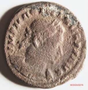 Römische Münze, Nominal Follis, Prägeherr Maximinus Daia, Prägeort London, Original
