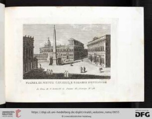 Piazza di Monte Cavallo, e Palazzo Pontificio