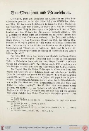 Gau-Odernheim und Weinolsheim