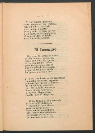 El incendio
