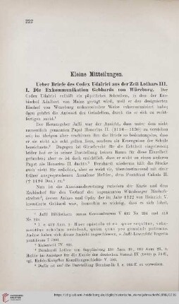 Kleine Mitteilungen