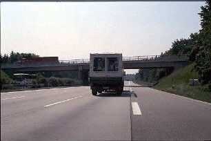 Hauptfahrbahn West (Heidelberg Richtung Karlsruhe): Brücke von Norden