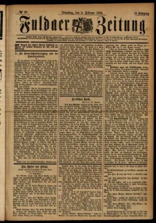 Ausgabe vom Dienstag, den 02. Februar 1892.