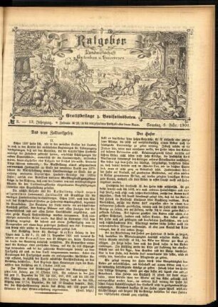 Ausgabe vom Sonntag, den 08. Februar 1903.