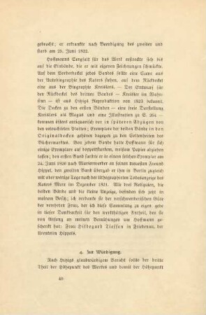 4. Zur Würdigung