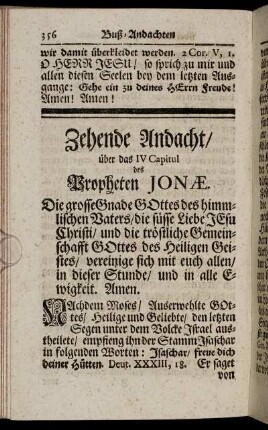 Zehende Andacht.