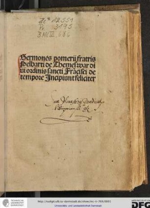 Sermones Pomerii de tempore
