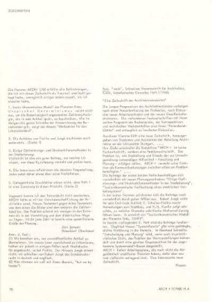 Zuschriften