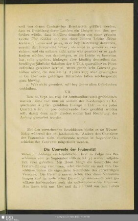 Die Convente der Fraternität