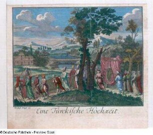 Eine Türckische Hochzeit (Farbtafel nach Seite 100)
