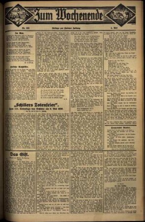 Dritte Ausgabe vom Sonntag, den 04. Mai 1930.