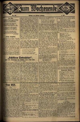 Dritte Ausgabe vom Sonntag, den 04. Mai 1930.