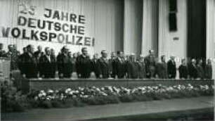 Festveranstaltung zum 25. Jahrestag der Volkspolizei