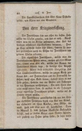 Von ihrer Kriegsverfassung.