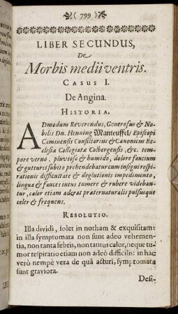 Liber Secundus, De Morbis medii ventris