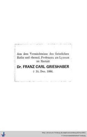 Exlibris Nachlass Grieshaber