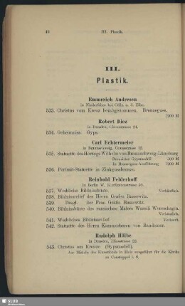 III. Plastik