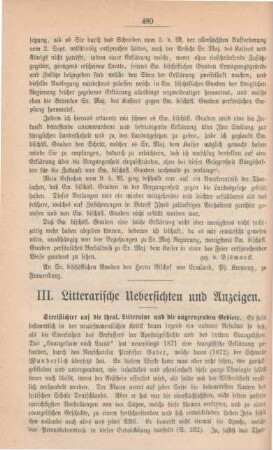480[472]-486[478] Litterarische Uebersichten und Anzeigen