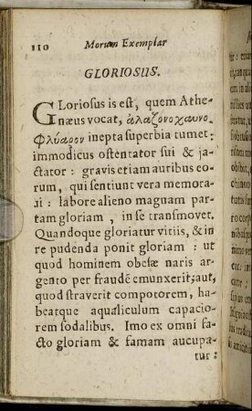 Gloriosus. - Rusticus.