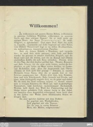 Willkommen!