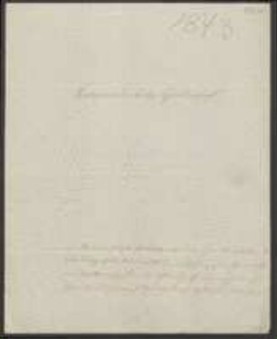 Brief von Gustav Lomler an Regensburgische Botanische Gesellschaft