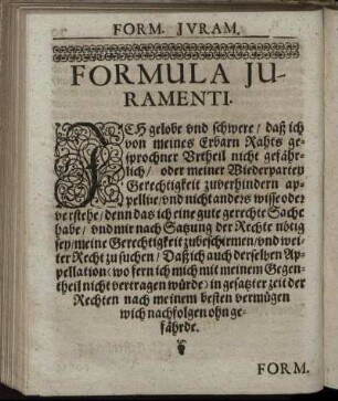 Formula Iuramenti