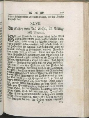 XCVII. Ein Ritter von der Eiche, im Königreich Navarra.